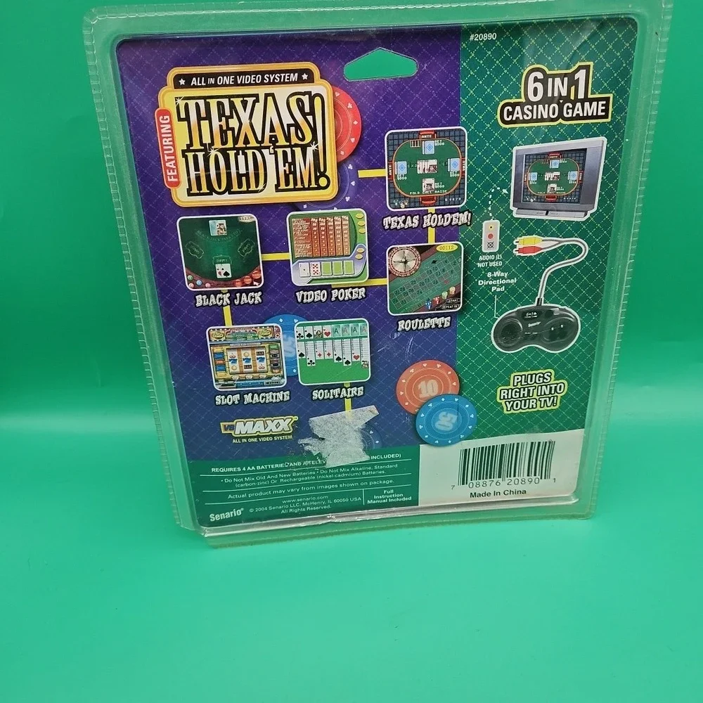 VS Maxx Plug And Play Game Texas Hold Em 6 In 1 Casino Game Brand New Sealed